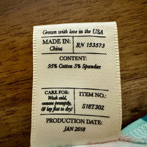 Wildflowers Best Day Ever Watercolor Top Blue Pink Green Sleeveless Knit 14 - Picture 7 of 7